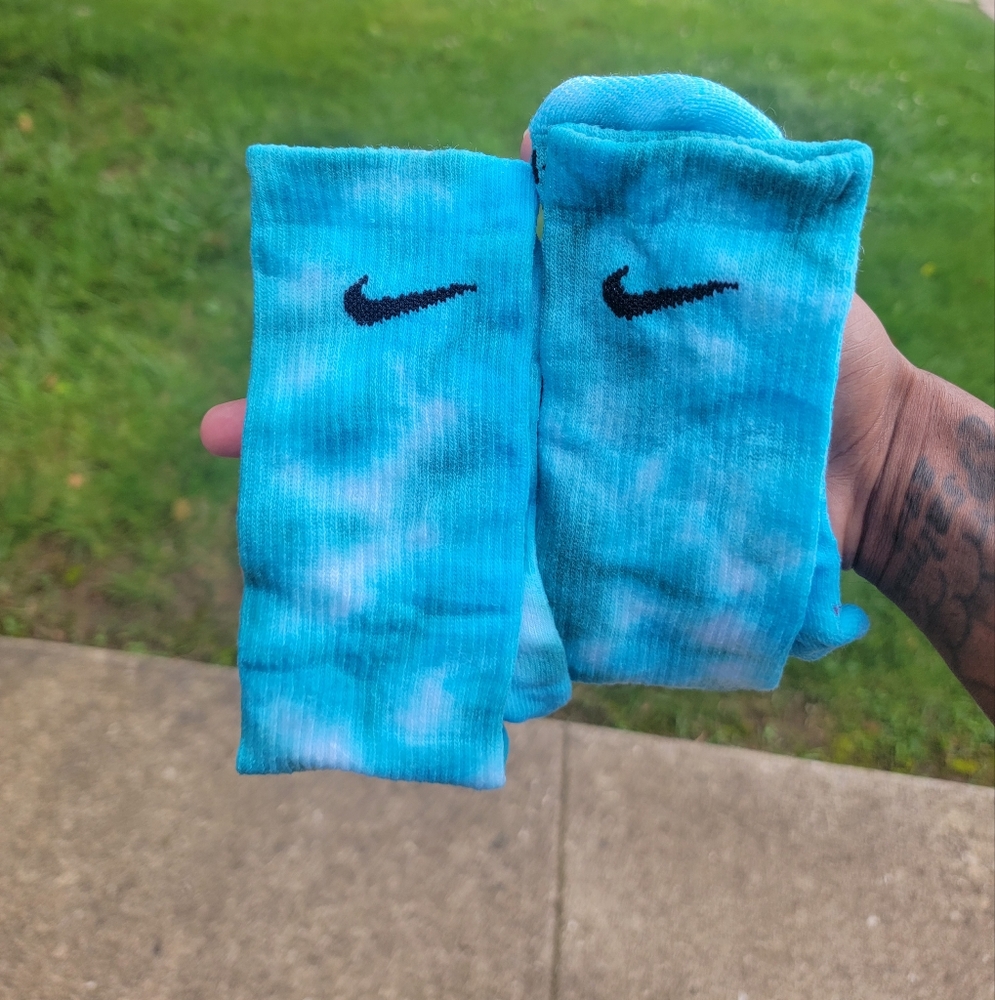 Nike Blue Athletic Crew Socks